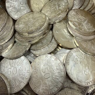 50 ATS Silber Schilling 900er Silber je 18g Feinsilber