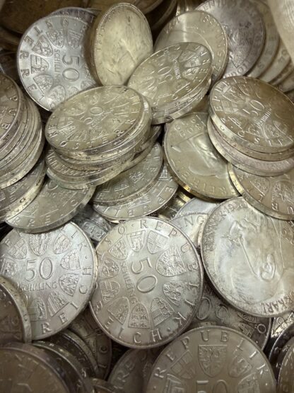 50 ATS Silber Schilling 900er Silber je 18g Feinsilber
