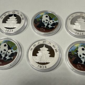 CHINA PANDA 2024 30 GRAMM SILBER - COLORIERT