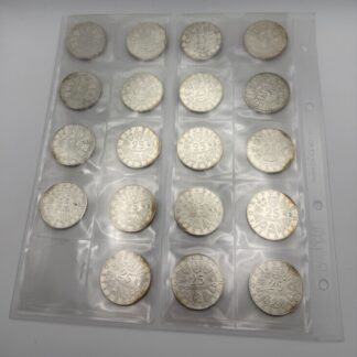 25 Schilling Serie 19 Stück Silber 197,6g Feinsilber