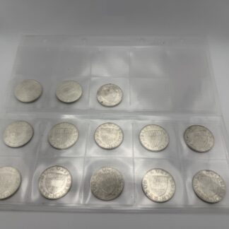 10 ATS Schilling Silber komplette Serie