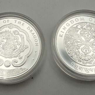 1 Oz Silber Drache Königreich Bhutan 1 oz Silber 2024